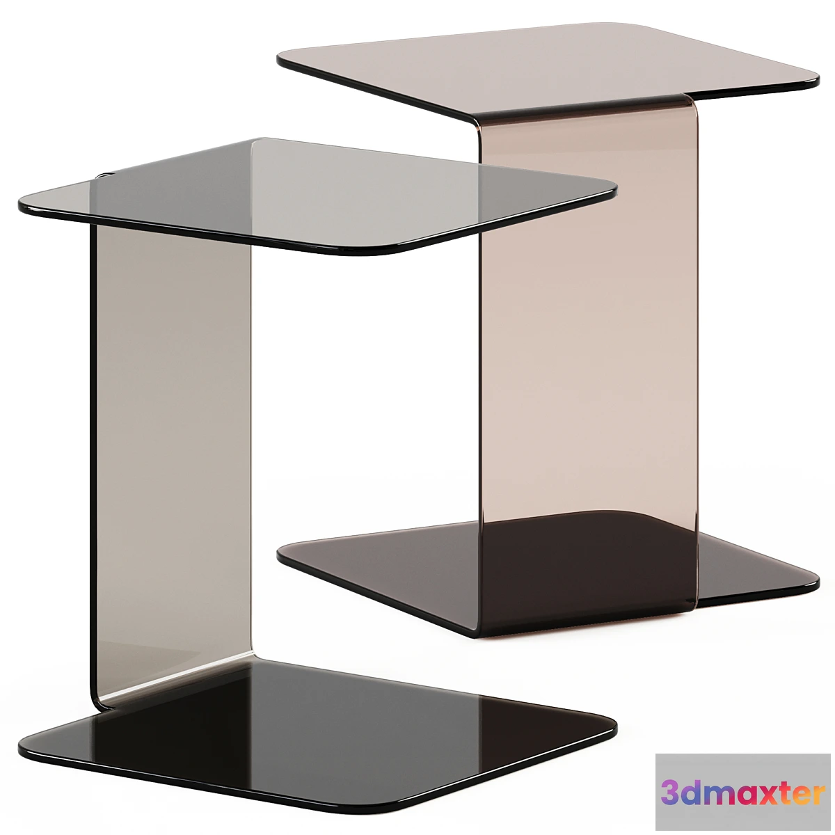 755947 - Glass Side Table Shell by Sovet italia _ Glass side table - No.2