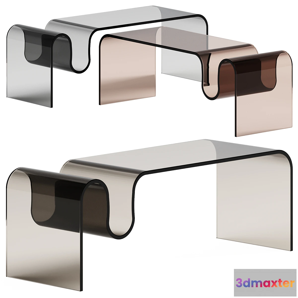 756251 - Halmar Livonia Glass Table - No.2