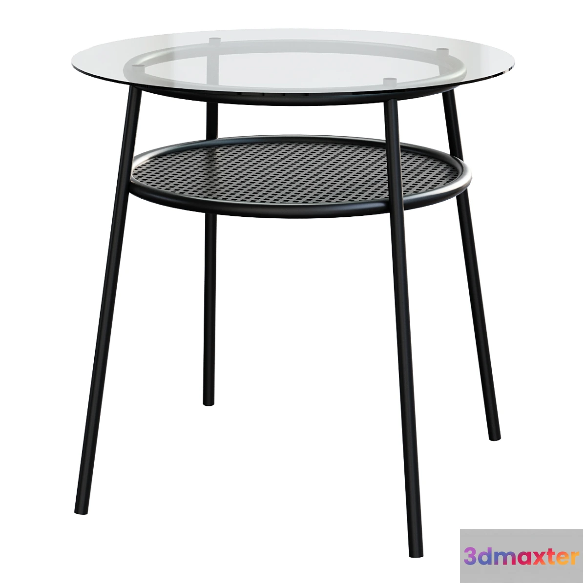 756401 - ALLSTA Table glass_metal black - No.2