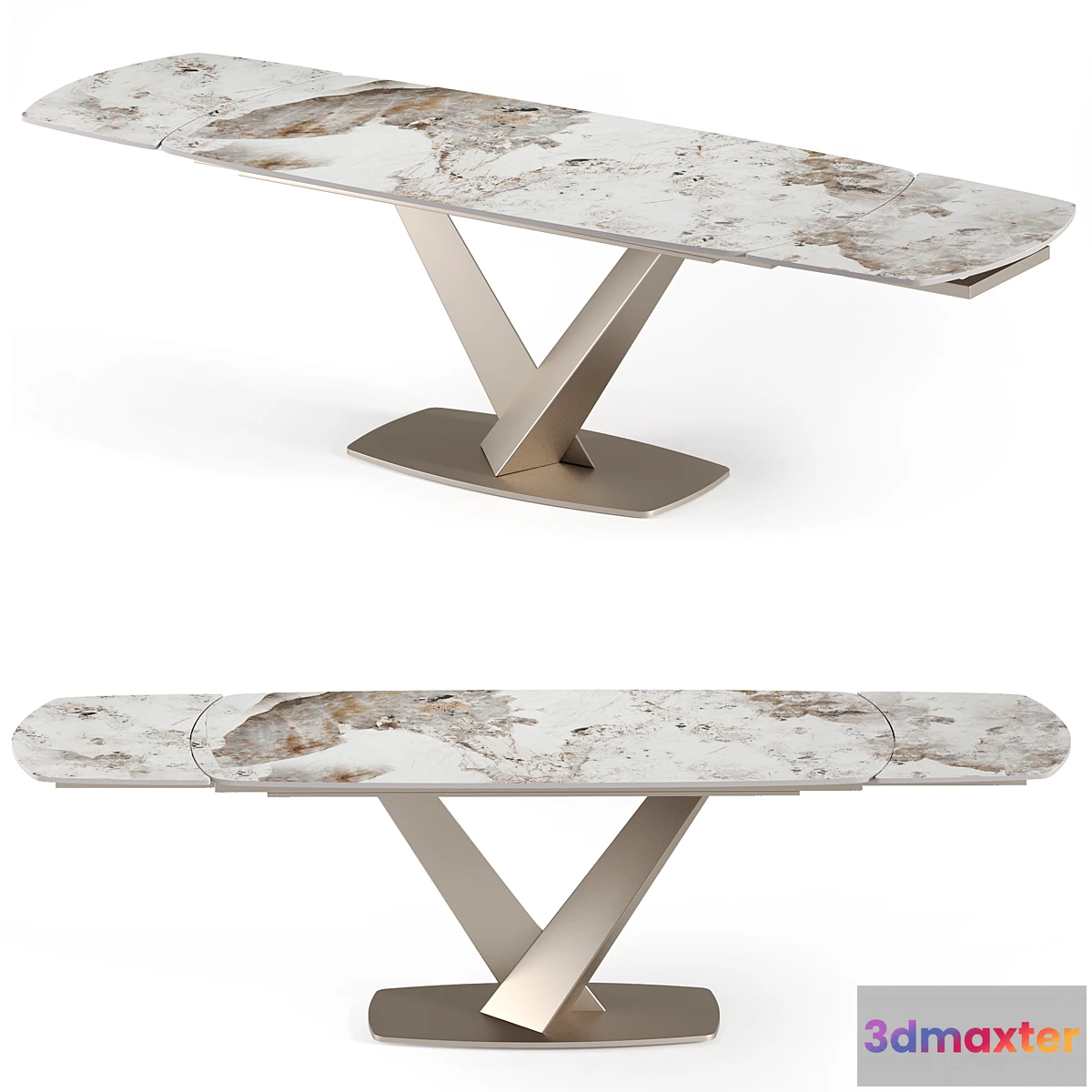 780291 - Victoria folding table with ceramic top - No.2