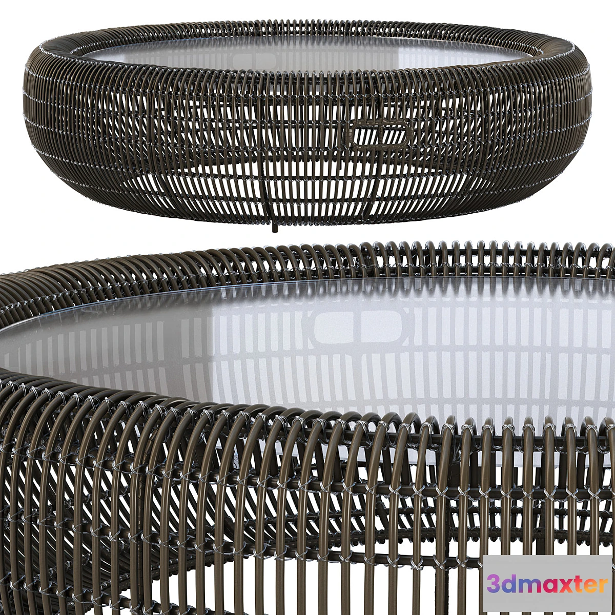 780389 - Coffee table Croissant _ Metal coffee table by Kenneth Cobonpue - No.2
