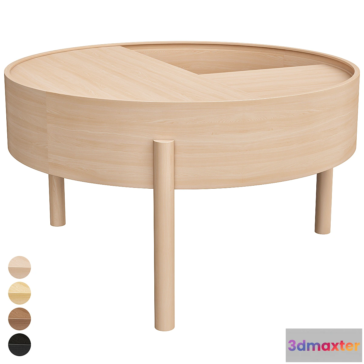 780393 - Wood Arc Coffee Table - No.2