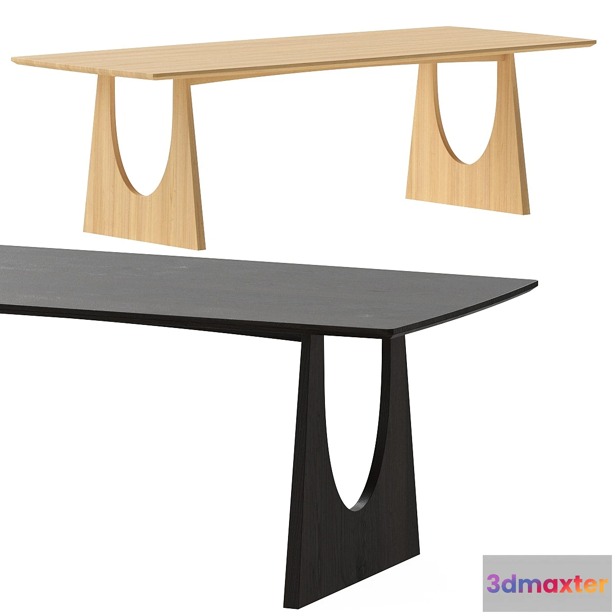 780593 - ETHNICRAFT Geometric Dining Table - No.2