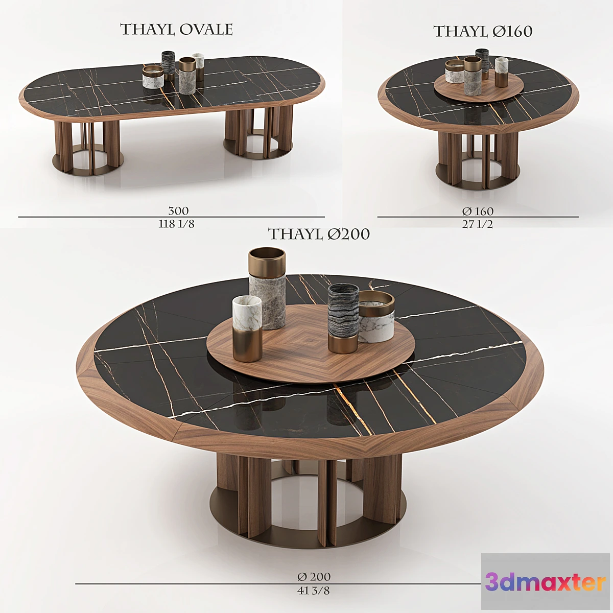 795034 - porada table THAYL 3 items - No.2