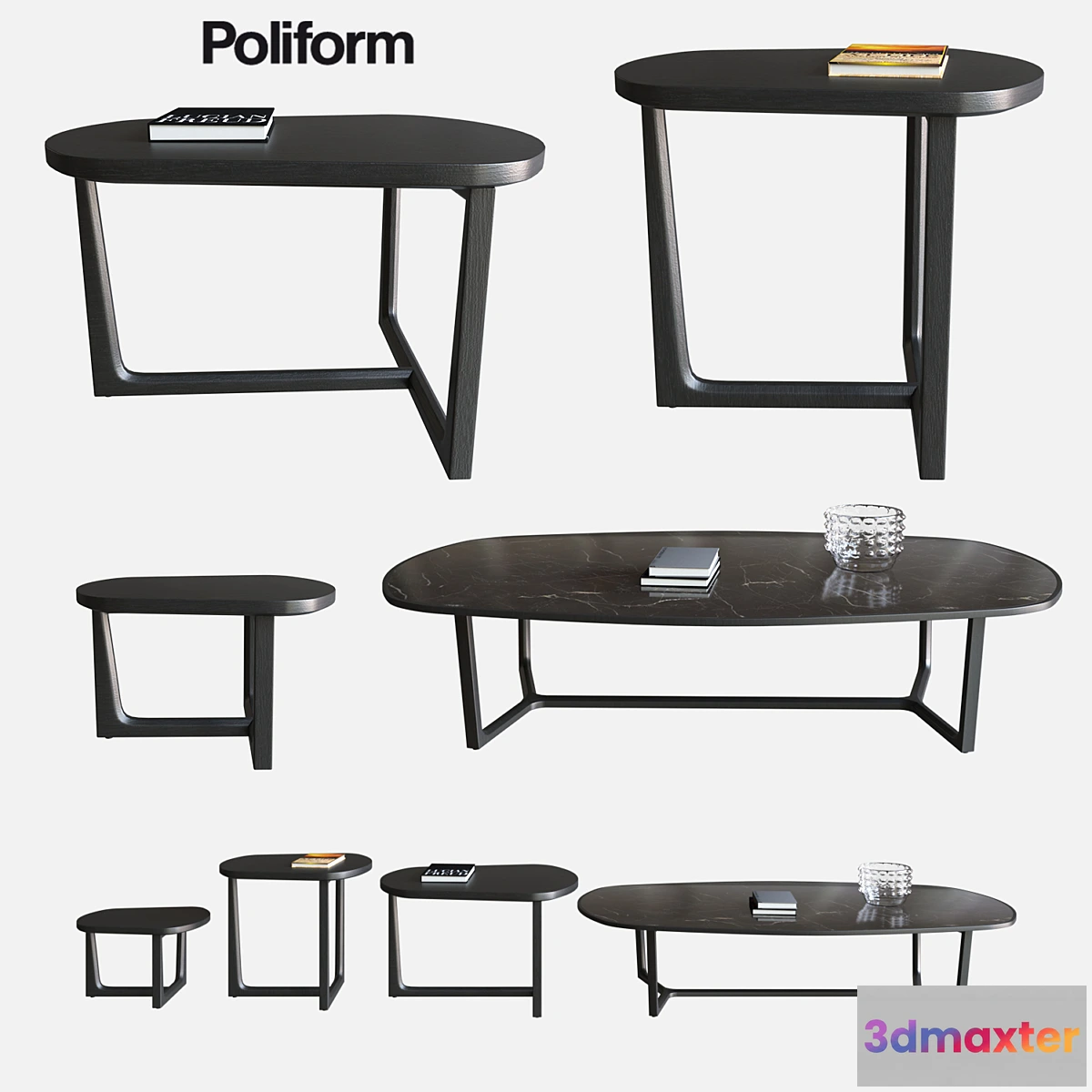 795046 - POLIFORM COFFEE TABLES TRIDENTE - No.2
