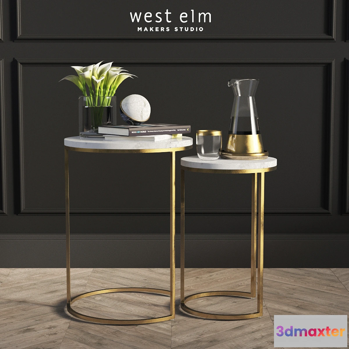 796168 - Round Nesting Side Tables Set West Elm - No.2