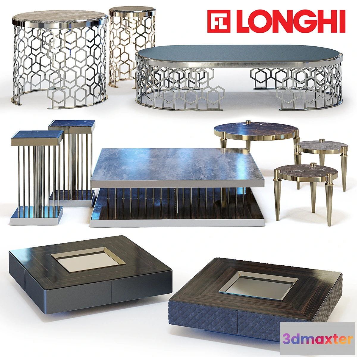 797432 - FRATELLI LONGHI Coffee Tables Set 02 - No.2