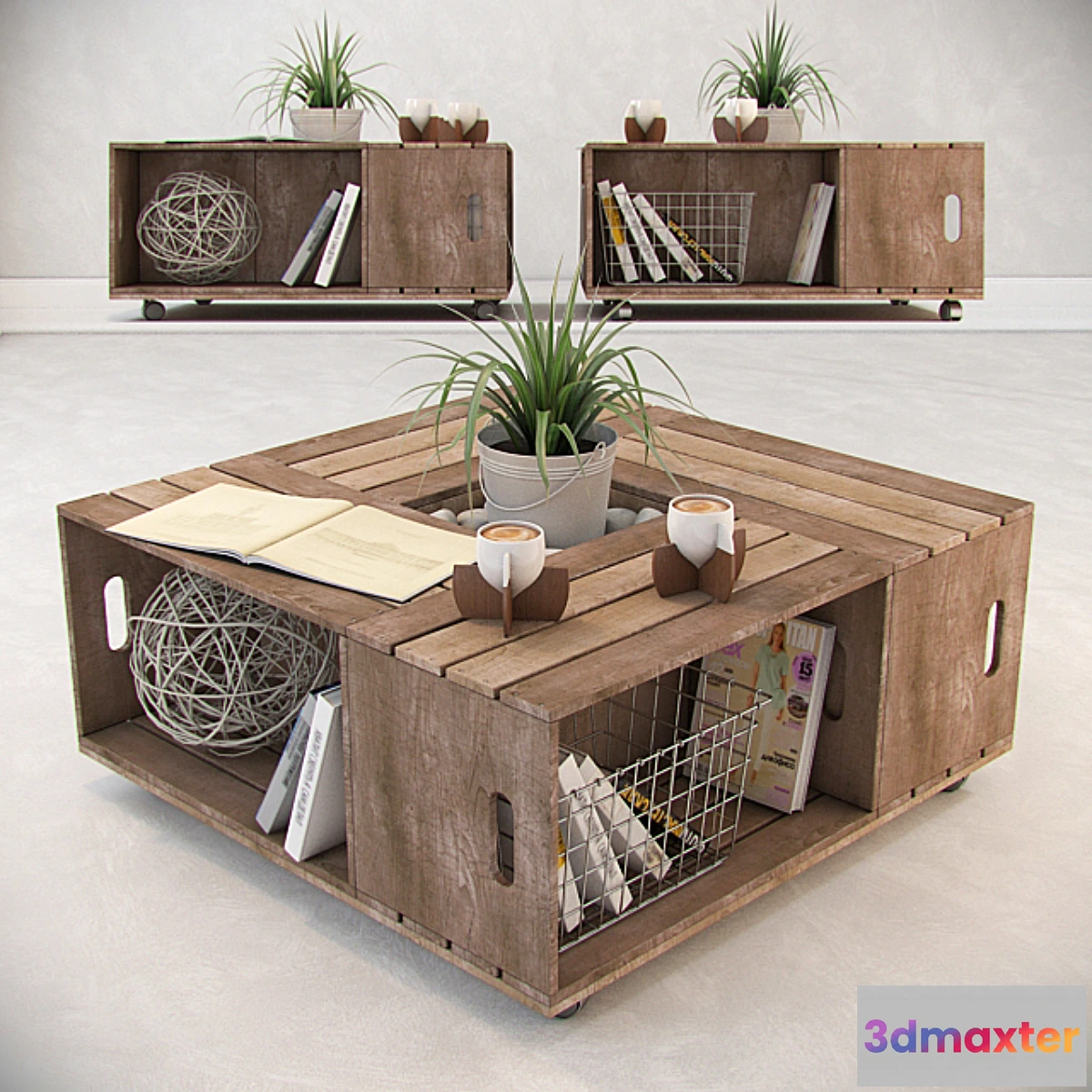 818766 - COFFEE TABLE WITH DECOR - No.2