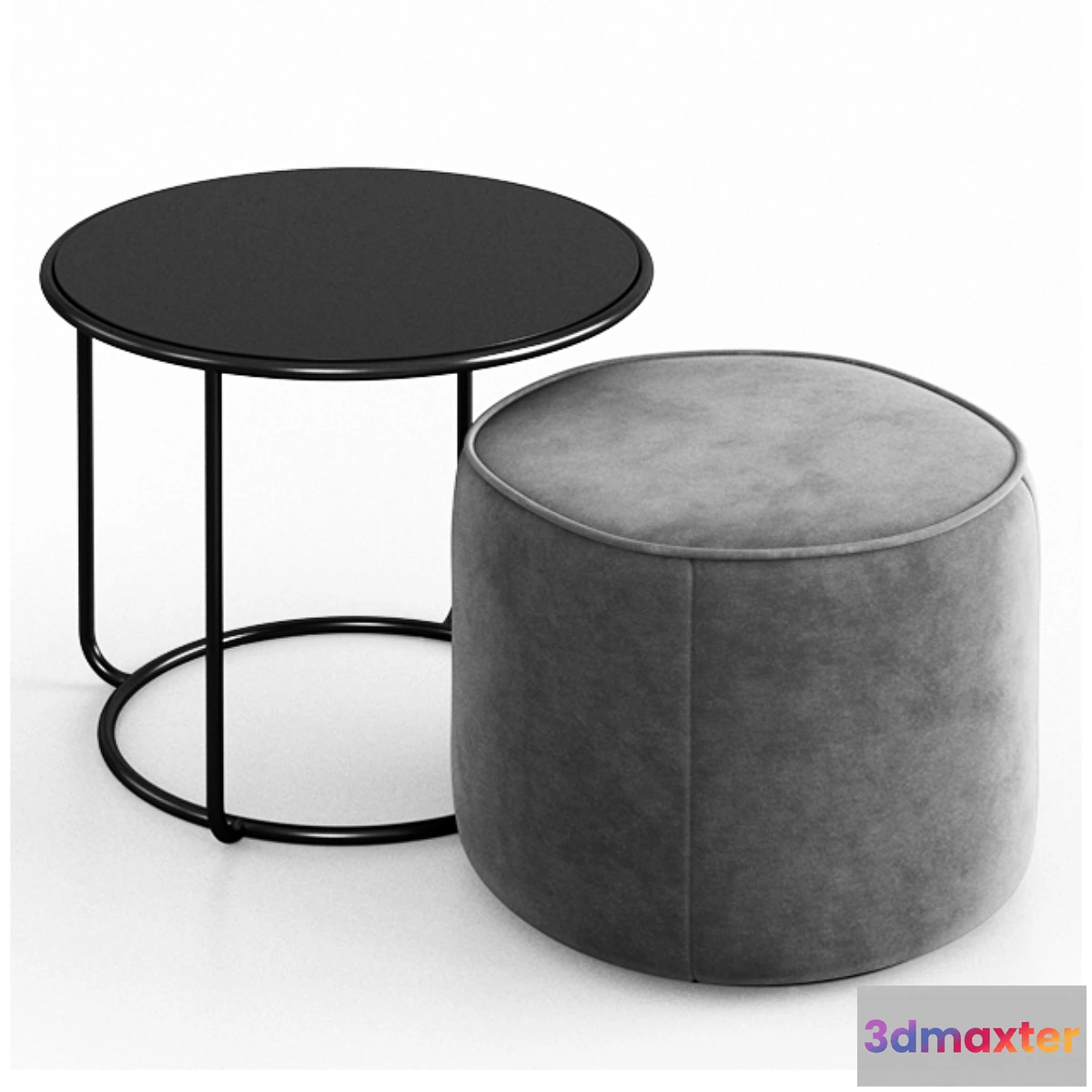 837016 - Tom pouf & side table - No.3