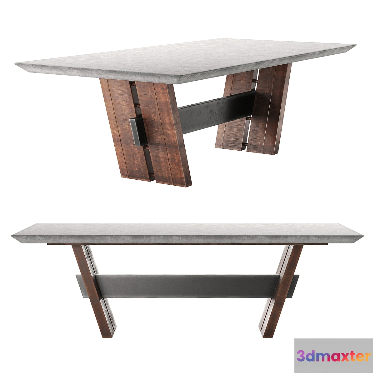 837100 - Bonham Dining Table in Dark Gray - No.3