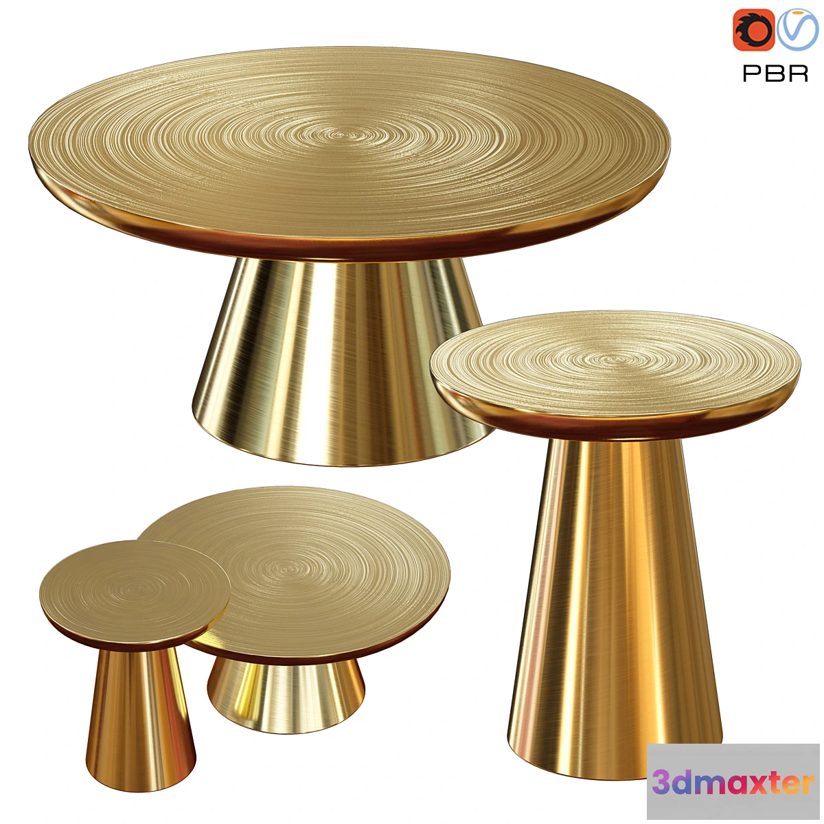 853729 - Martini Collection Gold coffe table - No.3