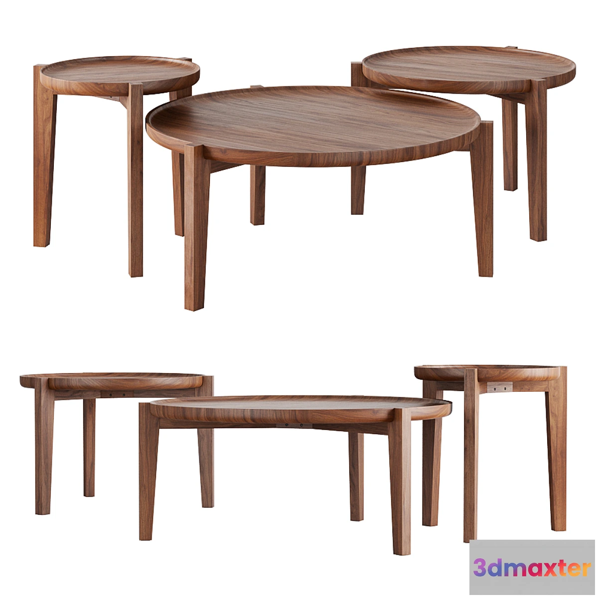 858283 - Rejuvenation Wade Nesting Coffee Tables - No.4