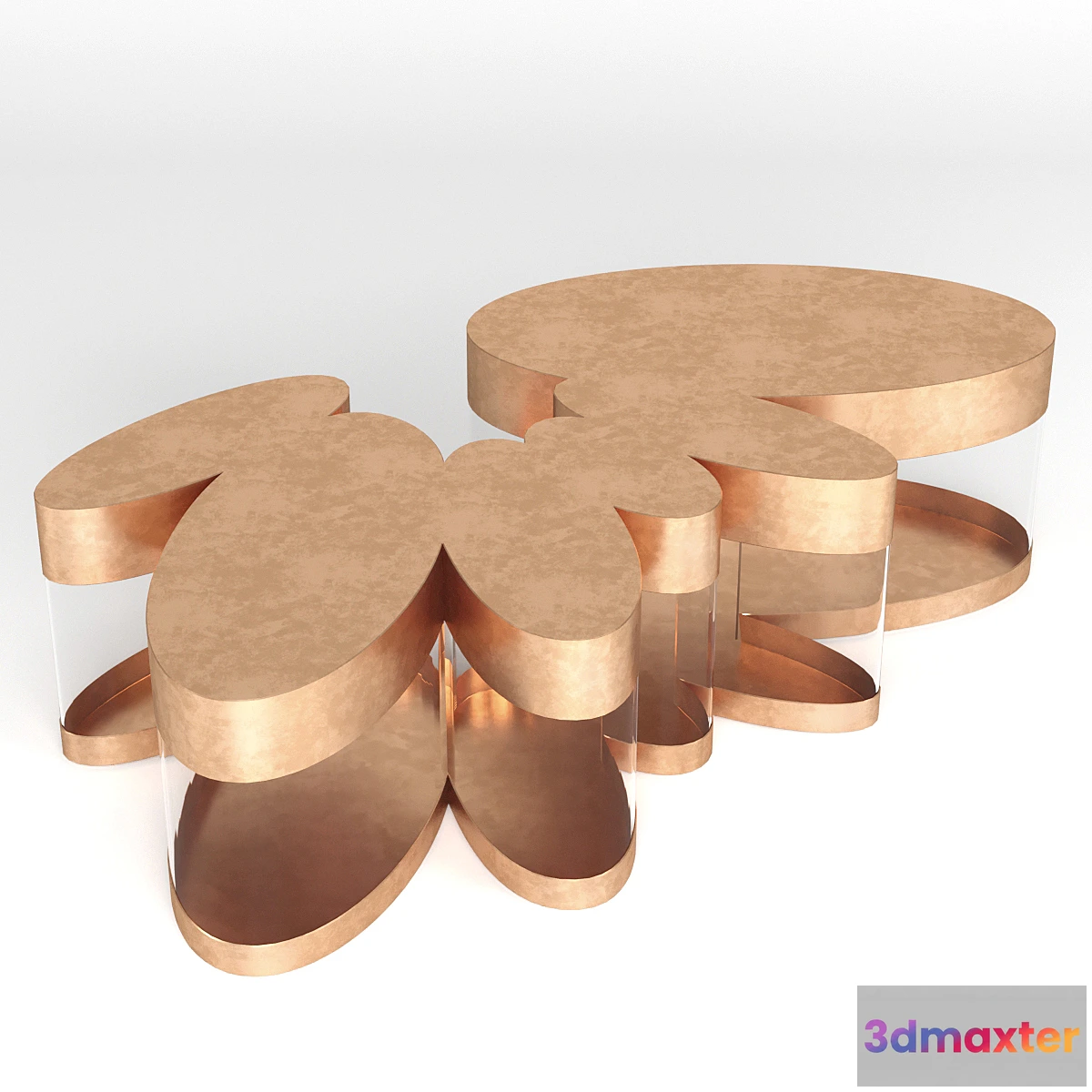 862087 - Metal Glass Coffee Table - No.4