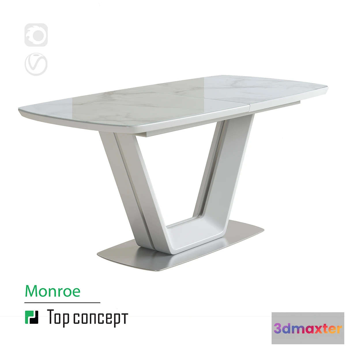 862115 - Dining table Monroe extendable (160 + 40 cm) - No.4