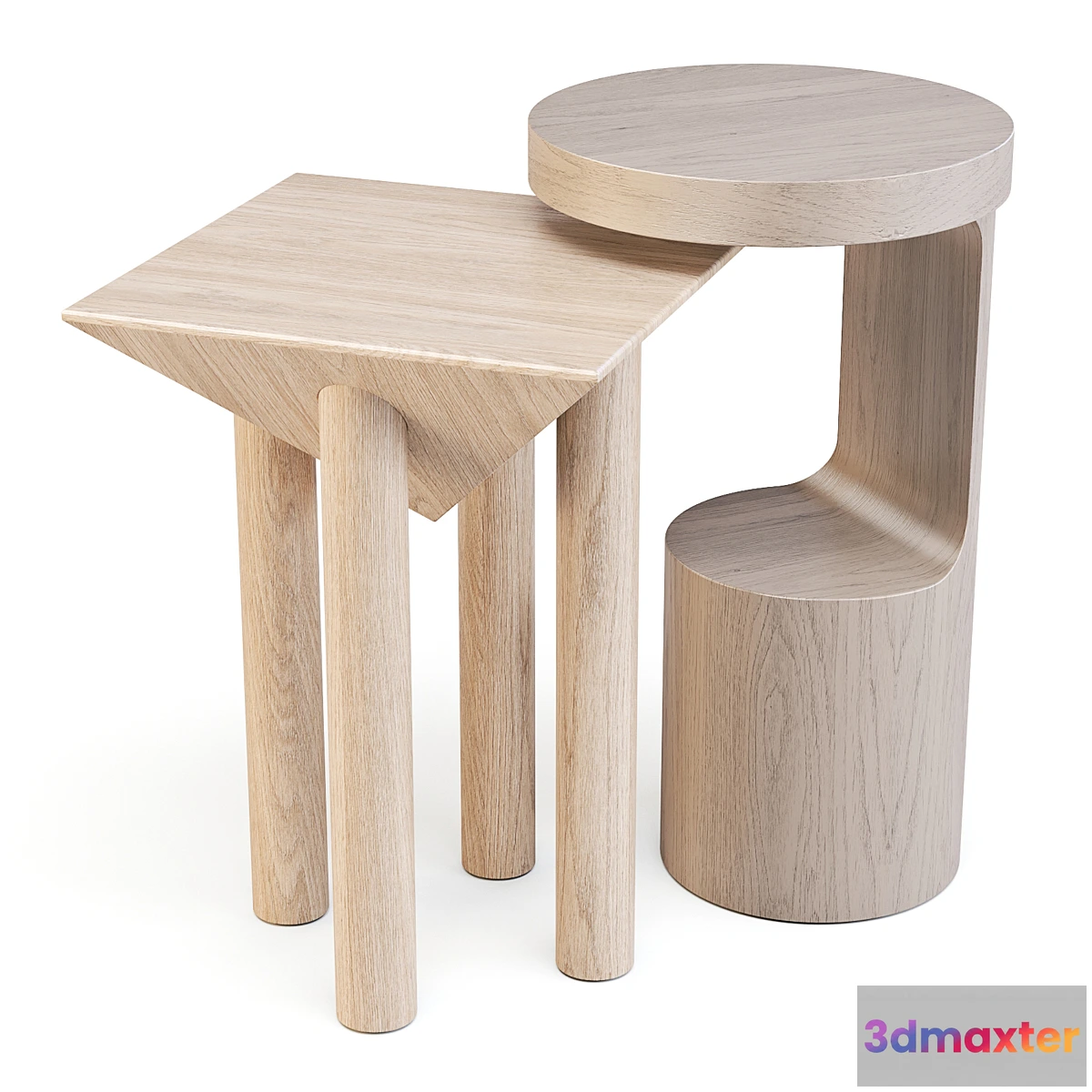 862187 - Crate and Barrel Hout and Flora - Side Tables - No.4