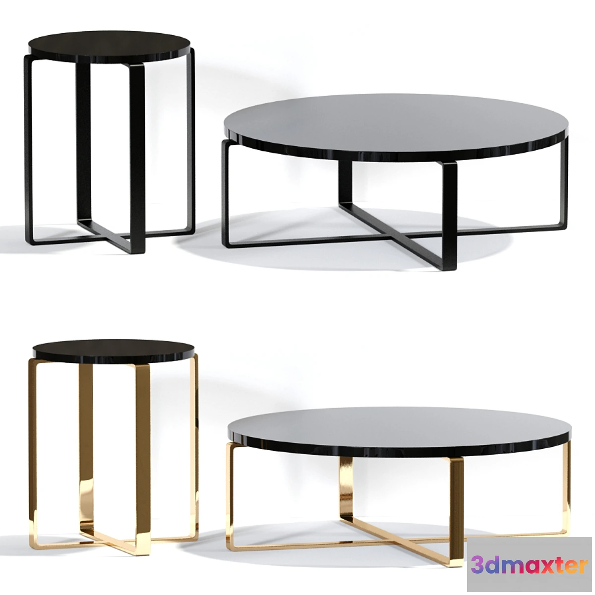 862453 - Rosa Round Marble Coffee Table And Sofa Table - No.4