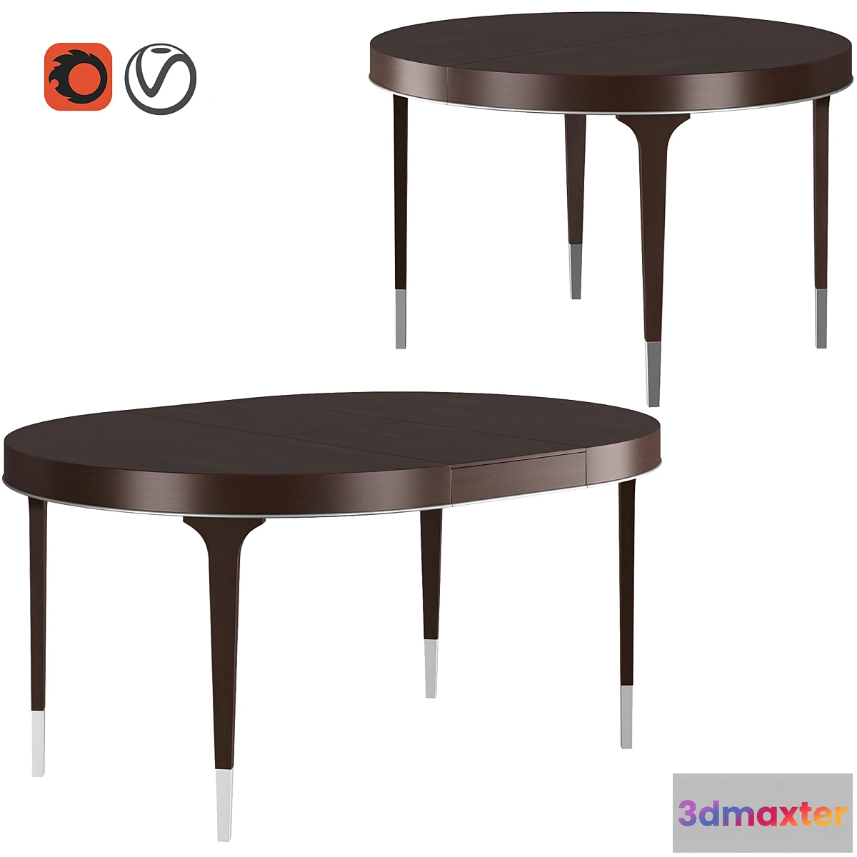 879262 - Dantone Home Grand Classic Round Dining Table - No.4