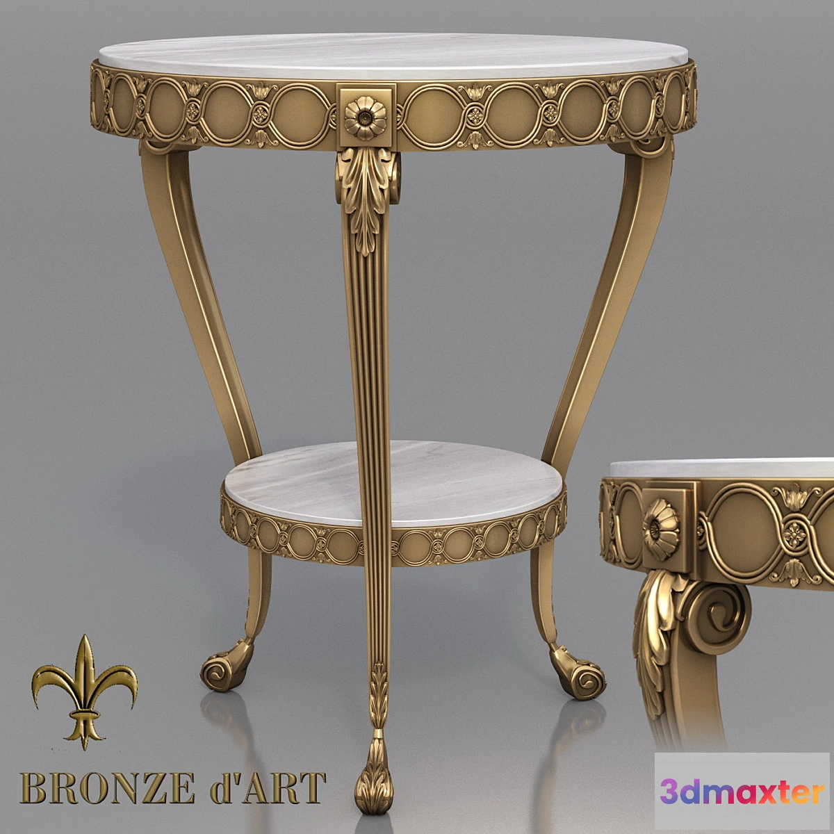 904114 - Table Feuillage 1117 of Bronze d’Art