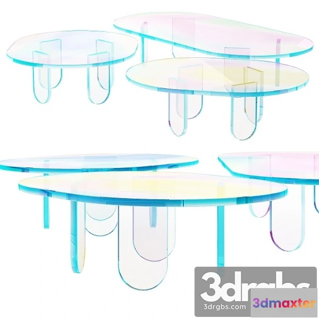 971322 - 015 Multi Colored Pearl Custom Coffee Table 00