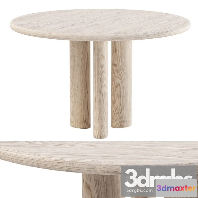971348 - Abby Everyday Round Table Round Wooden Dining Table