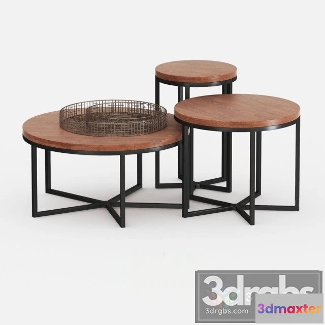 971392 - Alma Round Nesting Cocktail Tables