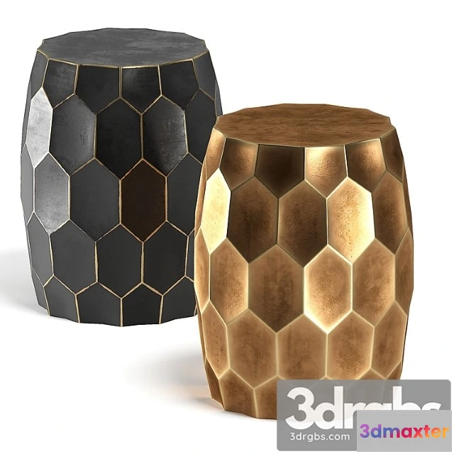 971664 - Brass black side table 2