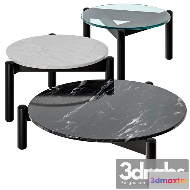 971734 - Cassina 535 Plateau Interchangeable Coffee Tables