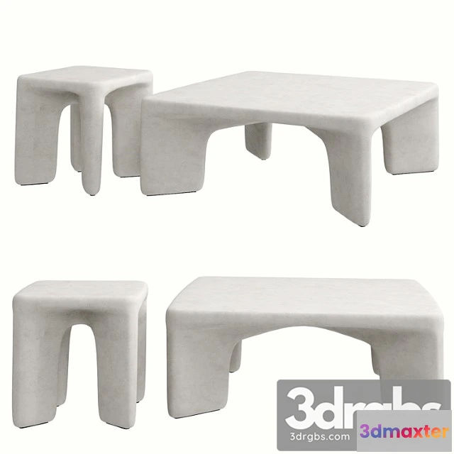972214 - Contemporary Low Leg Concrete Tables