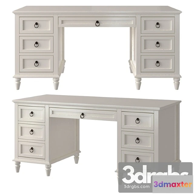 972348 - Desk With Drawers Vilton