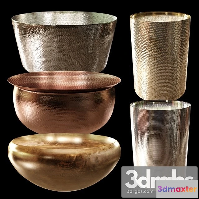 972752 - Hammered Coffe Table