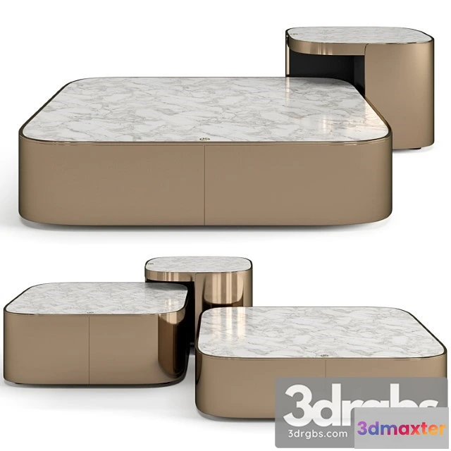 973102 - Luxence Luxury Living Parsons Coffee Tables Set