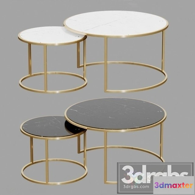 973198 - Marmor Couchtisch Set Nena