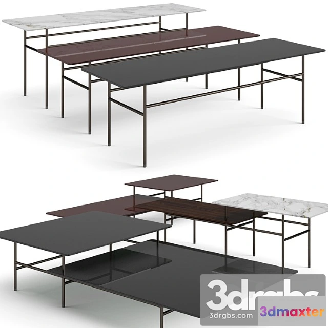 973324 - Minotti lelong double coffee tables set 2