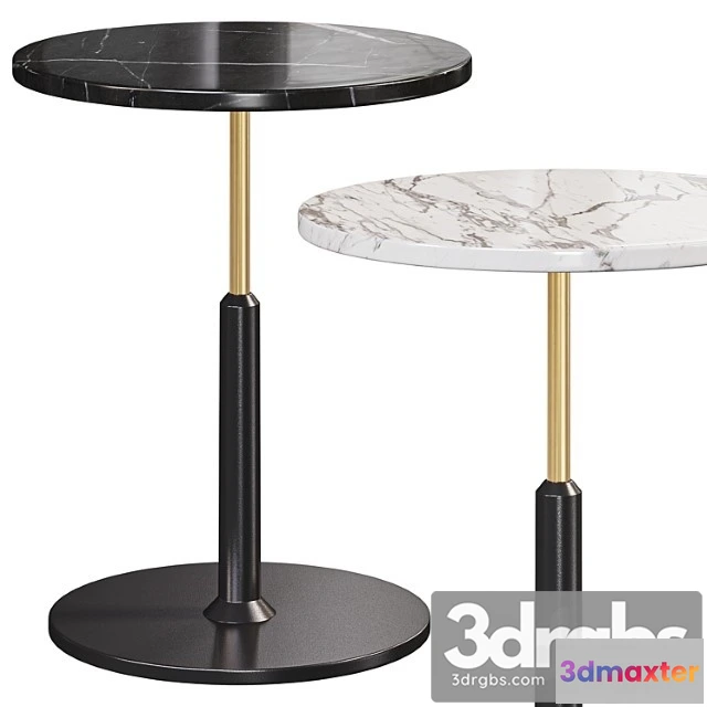 973372 - Modern Black Round Bar Table