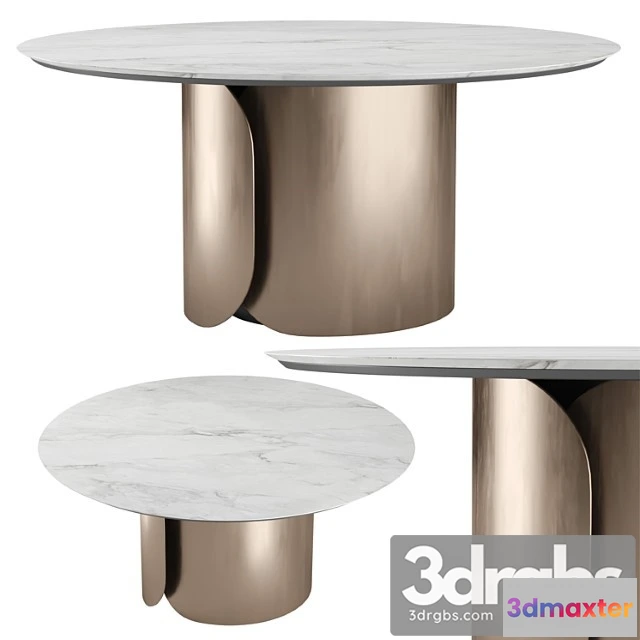 973534 - Olivia Stone Aral Round Dining Table