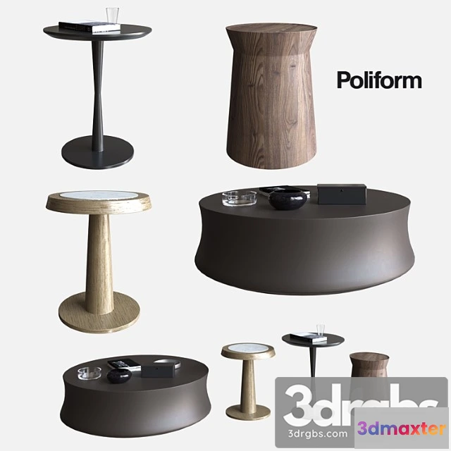 973664 - Poliform coffee tables dama & soori & flute & anna 2