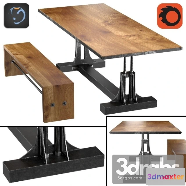 973740 - Post Industrial Table