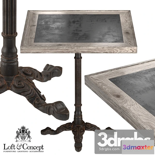 973844 - Restaurant table square metal sheet ii 2