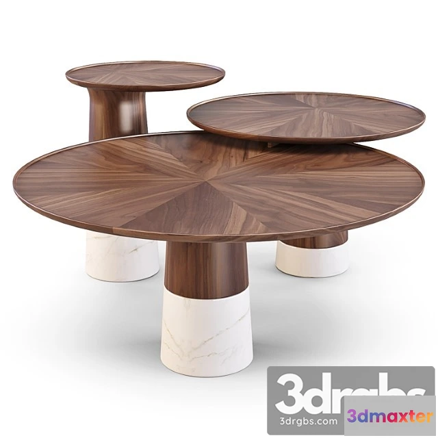 973904 - Roche Bobois Colorado Coffe And Side Tables