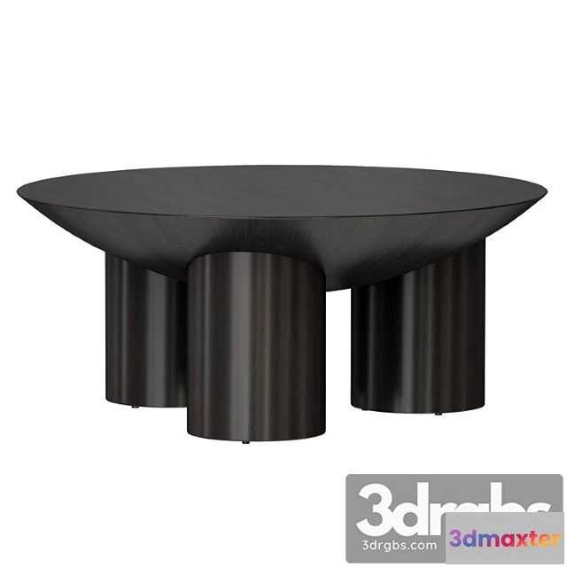 973944 - Round Coffee Table Tom Charzoal Three Legged Coffee Table Tsrate And Barrel
