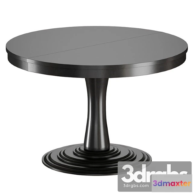 973950 - Round Dining Table Aniston Black 45 Round Ehtension Dining Table Tsrate Andes Barrel