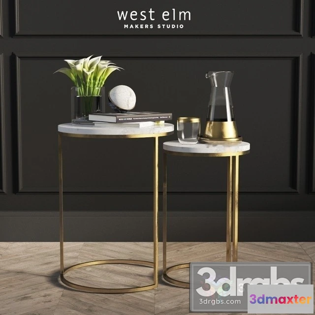 973958 - Round Nesting Side Tables Set