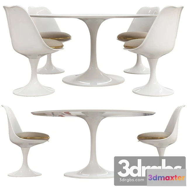 973972 - Saarinen Tulip Table Chairs - No.2