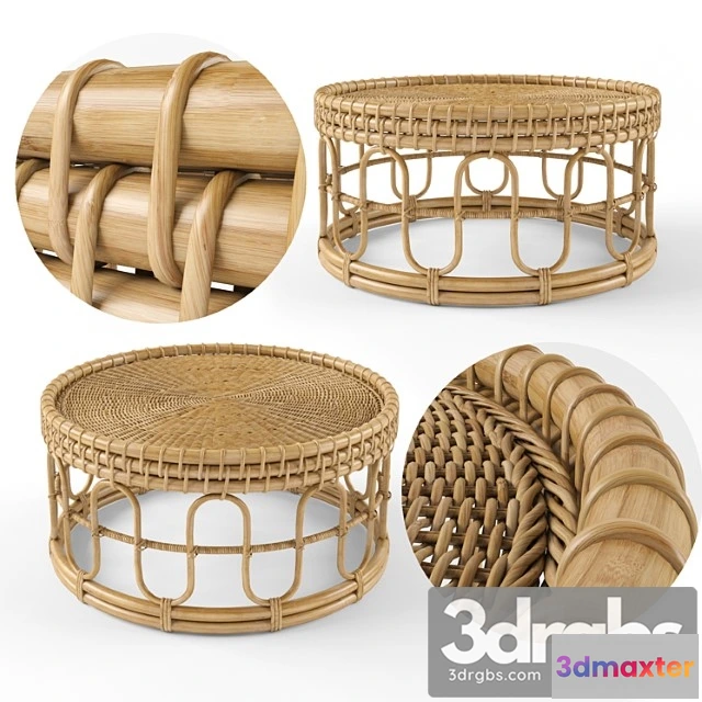 973984 - Samson Rattan Coffee Table 80 Natural