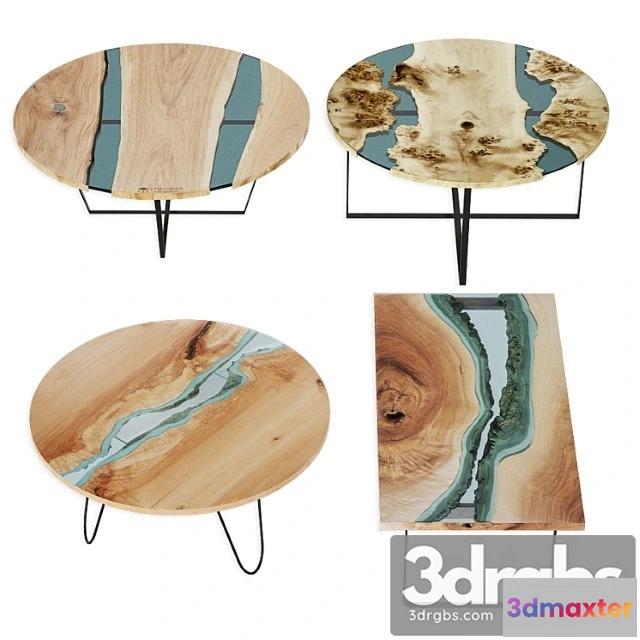 974142 - Slab Tables Set River