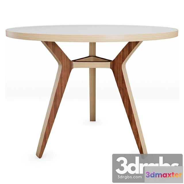 974372 - Table taby walnut white 100 unika moblar 2