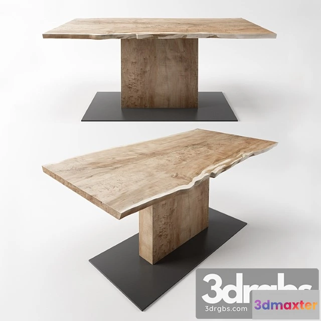 974376 - Table with a central leg from the workshop ivan chudov 2