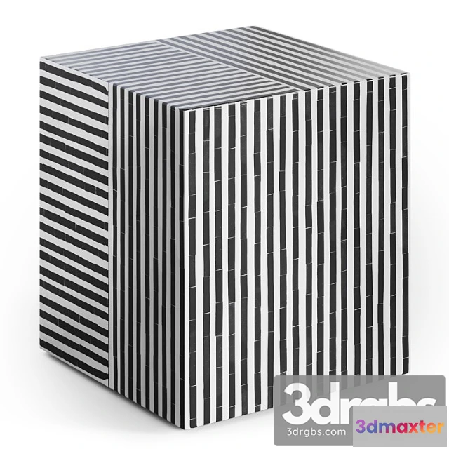 974444 - Taylor bone inlay side table by cb2 2