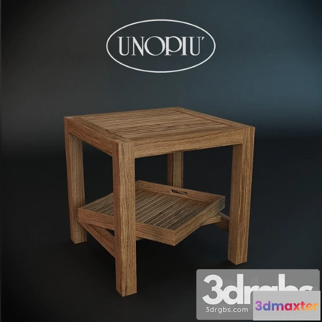 974452 - Teak Square Coffee Table Unopiu Morris
