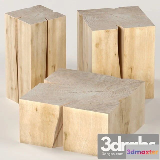 974470 - Three coffee table stump. 2